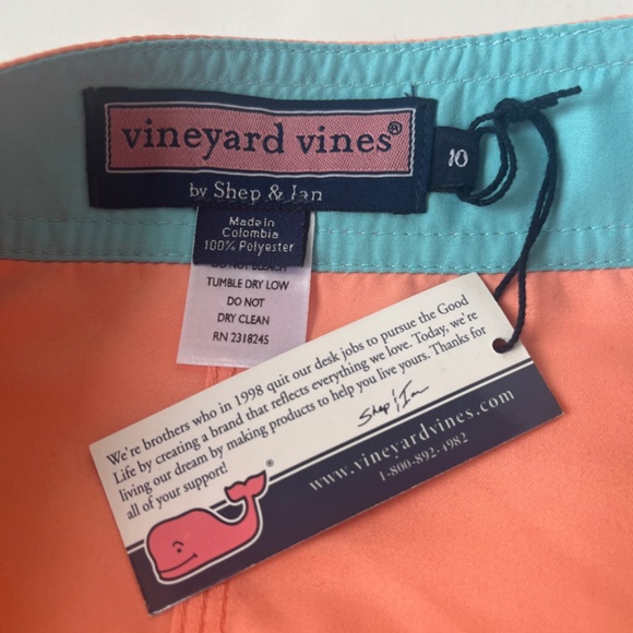 NWT Vineyard Vines Cargo Pocket Drawstring Boat Bright Orange Logo Casual Skirt - Picture 10 of 14